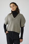Round knit vest tops/ニット リムアーク/RIM.ARK