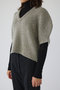 Round knit vest tops/ニット リムアーク/RIM.ARK