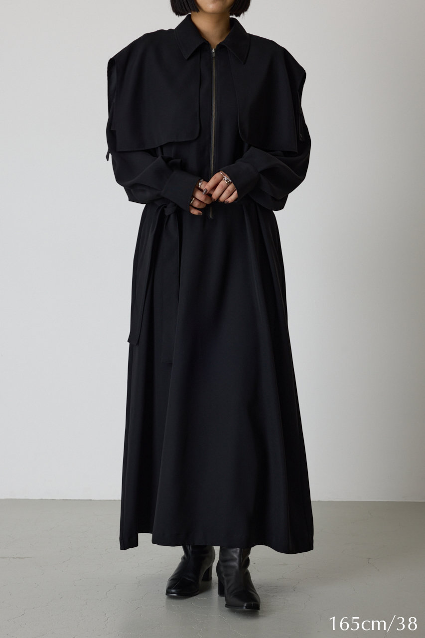 RIM.ARK(リムアーク)｜Trench OP/ワンピース/ブラック の通販