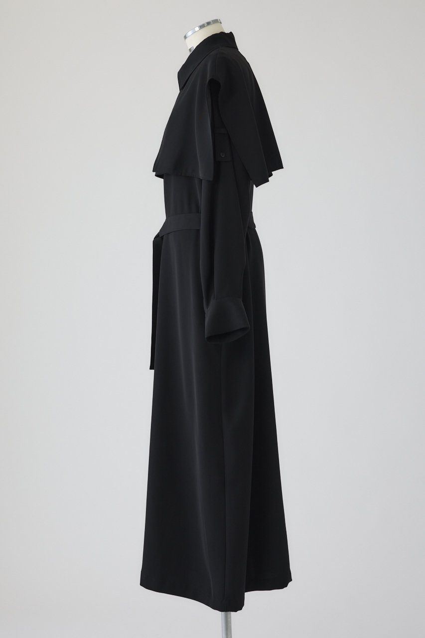 RIM.ARK　リムアーク　ポンチョコート　ブラック RIM.ARK（リムアーク）の「Cashmere blend poncho CT（ポンチョ）」 - WEAR