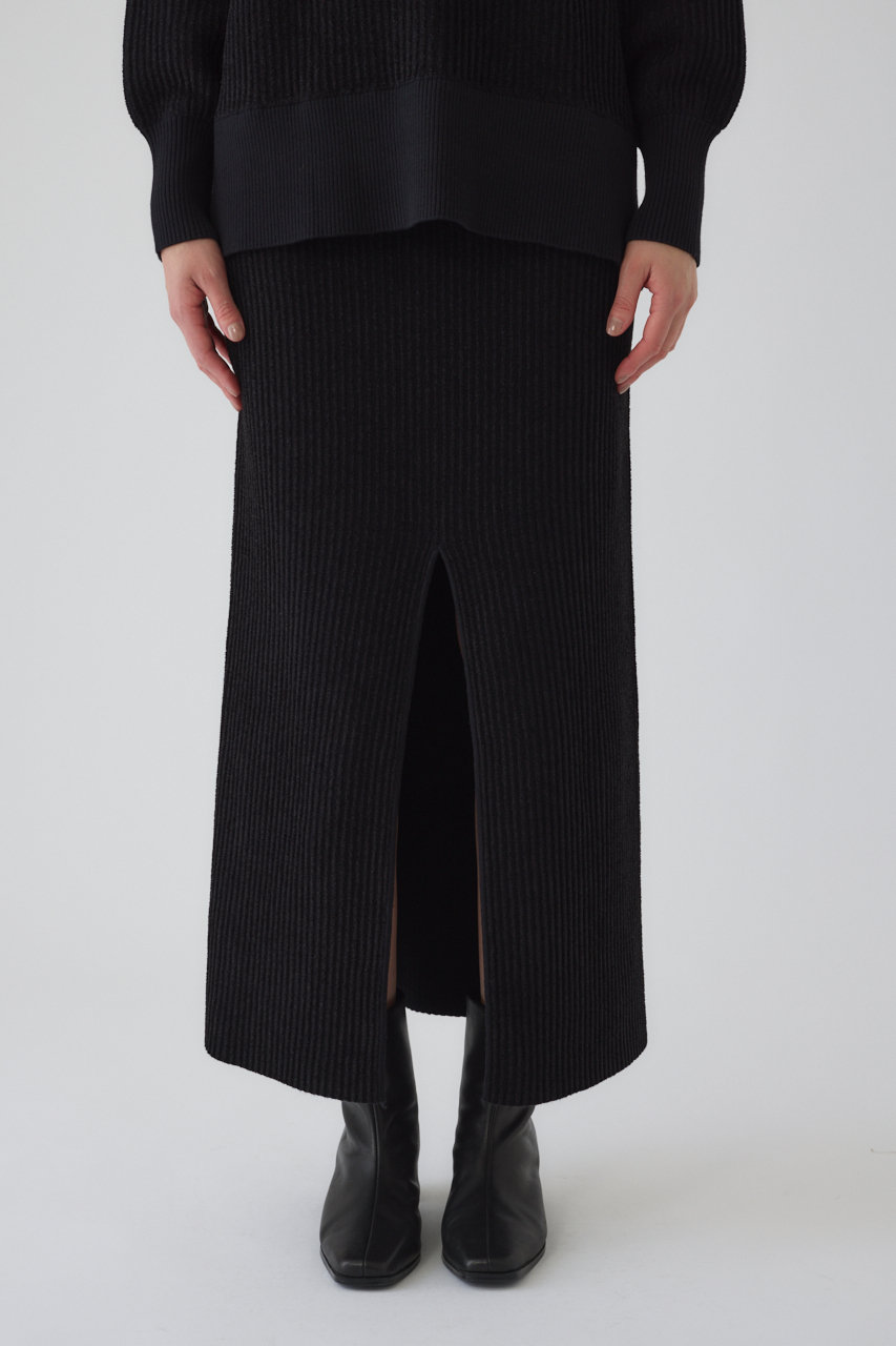 リムアーク/RIM.ARKのI line slit SK/スカート(ブラック/460JSL71-2301)