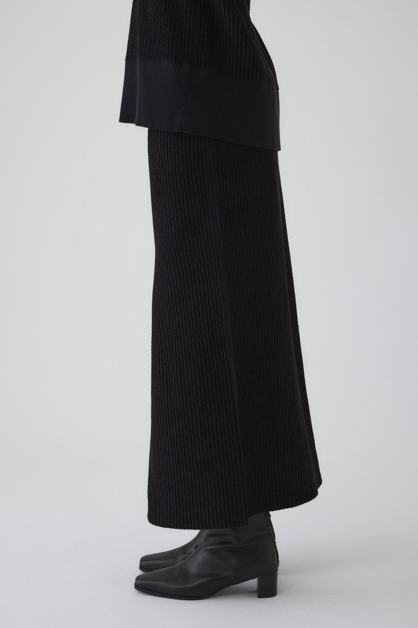 RIM.ARK(リムアーク)｜I line slit SK/スカート/ブラック の通販