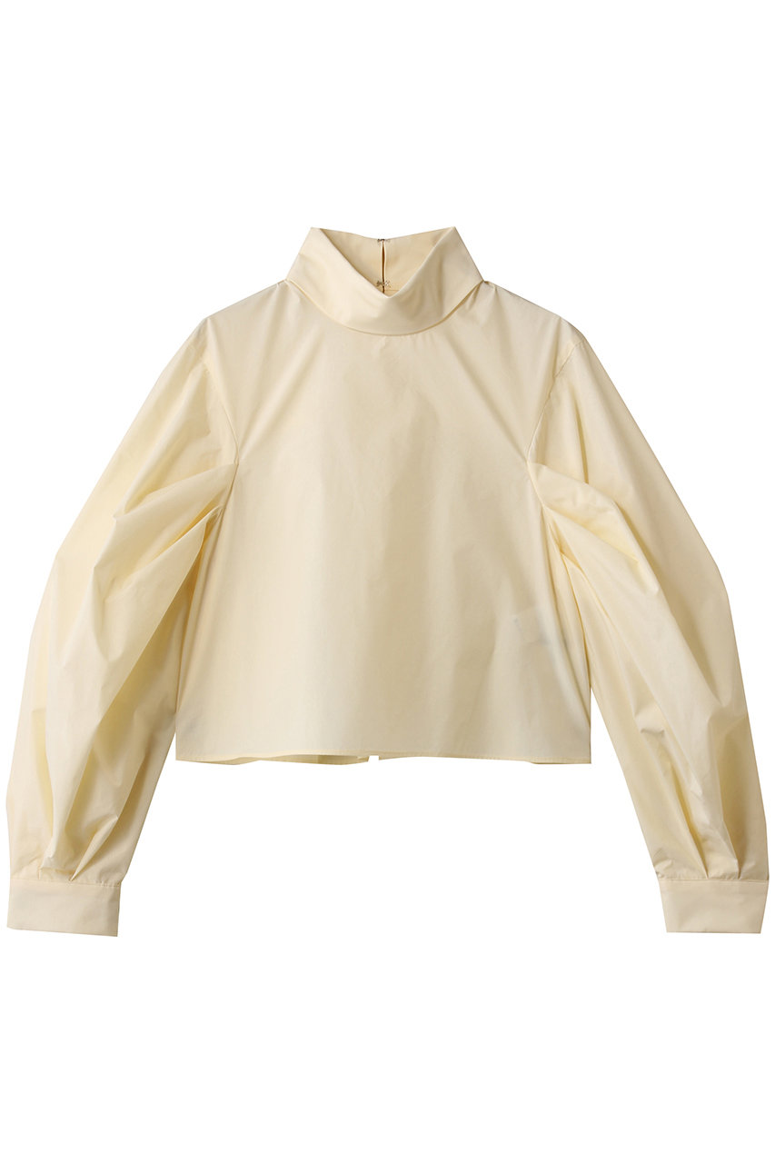リムアーク/RIM.ARKのFolded neck tuck blouse/ブラウス(ライトイエロー/460JSL30-0391)