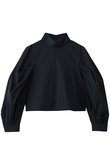 Folded neck tuck blouse/ブラウス