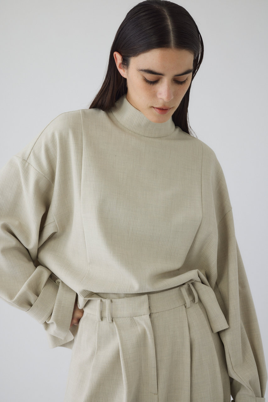 リムアーク/RIM.ARKの【12/17 10:00販売開始】Dobby stripe flap pullover/プルオーバー(ライトベージュ/460JSL30-0161)