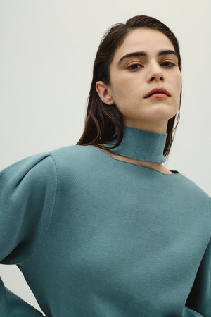 リムアーク/RIM.ARKのNeck parts knit tops/ニット(110300/110301)