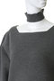Neck parts knit tops/ニット リムアーク/RIM.ARK