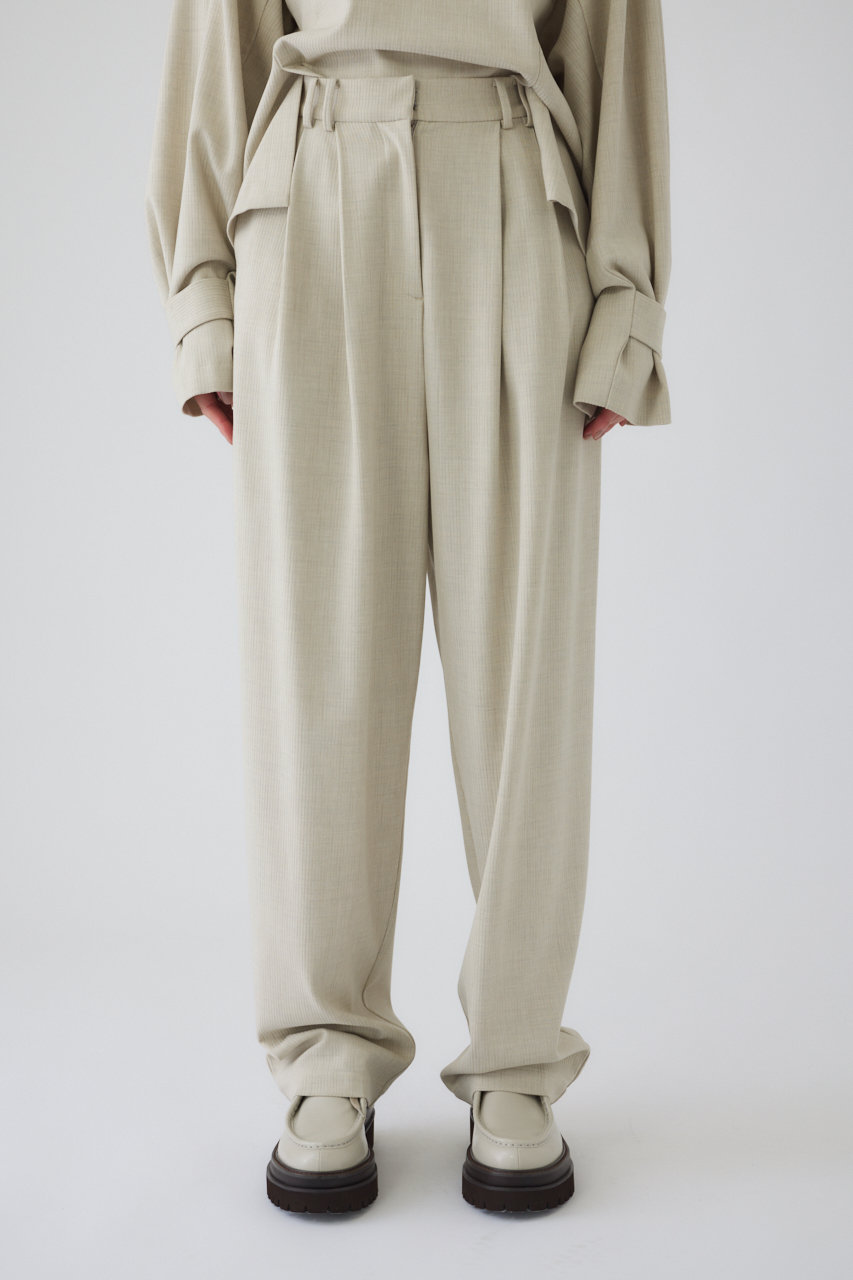 リムアーク/RIM.ARKの【12/17 10:00販売開始】Dobby stripe w tuck PT/パンツ(ライトベージュ/460JSL31-0171)