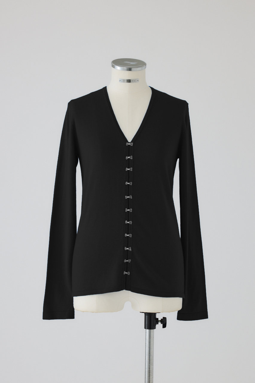 リムアーク/RIM.ARKのMany hook V neck tops/ニット(ブラック/460JSL70-0291)