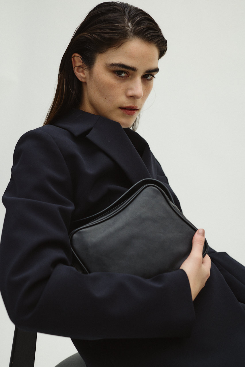 RIM.ARK(リムアーク)｜Boston leather mini bag/バッグ/ブラック の