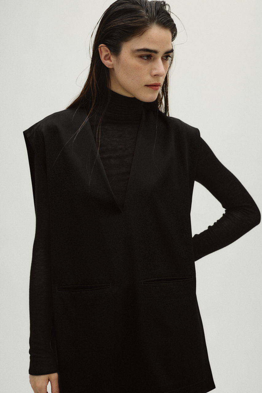 RIM.ARK Sharp neck Cape/ケープ (ブラック, FREE) リムアーク ELLE SHOP RIM.ARK Sharp neck Cape/ケープ (ブラック, FREE) リムアーク ELLE SHOP