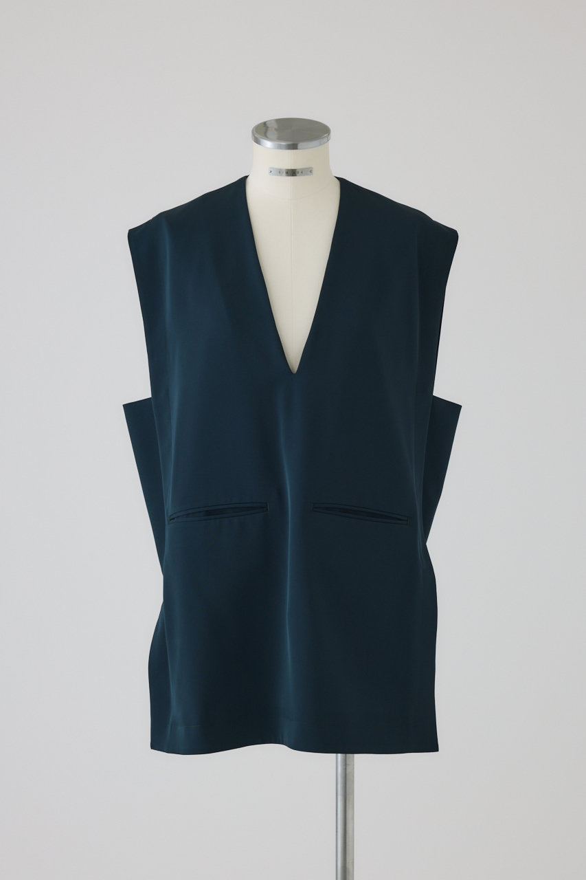 RIM.ARK Sharp neck Cape/ケープ (ダークグリーン, FREE) リムアーク ELLE SHOP RIM.ARK Sharp neck Cape/ケープ (ダークグリーン, FREE) リムアーク ELLE SHOP