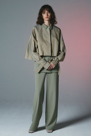 RIM.ARK リムアーク Boxer shirt stripe pants RIM.ARK | Double cloth style up PT (PANTS ) |RIM.ARK ONLINE