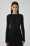 Sheer rib spring knit/ニット リムアーク/RIM.ARK ブラック