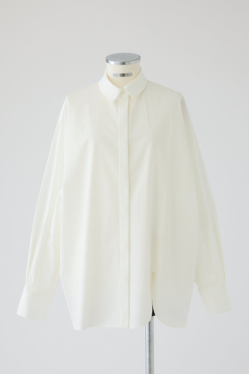 RIM.ARK(リムアーク)｜Oversized asymmetry SH/シャツ/ホワイト の通販