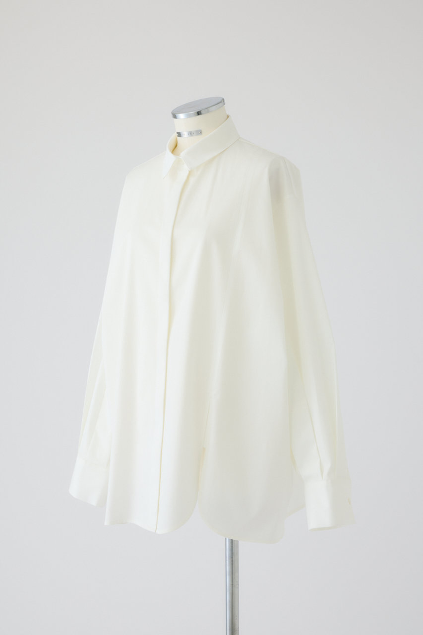 RIM.ARK(リムアーク)｜Oversized asymmetry SH/シャツ/ホワイト の通販