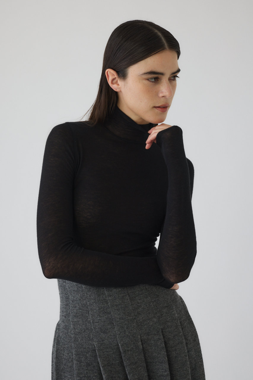 RIM.ARK(リムアーク)｜Soft touch silk mix inner tops/トップス