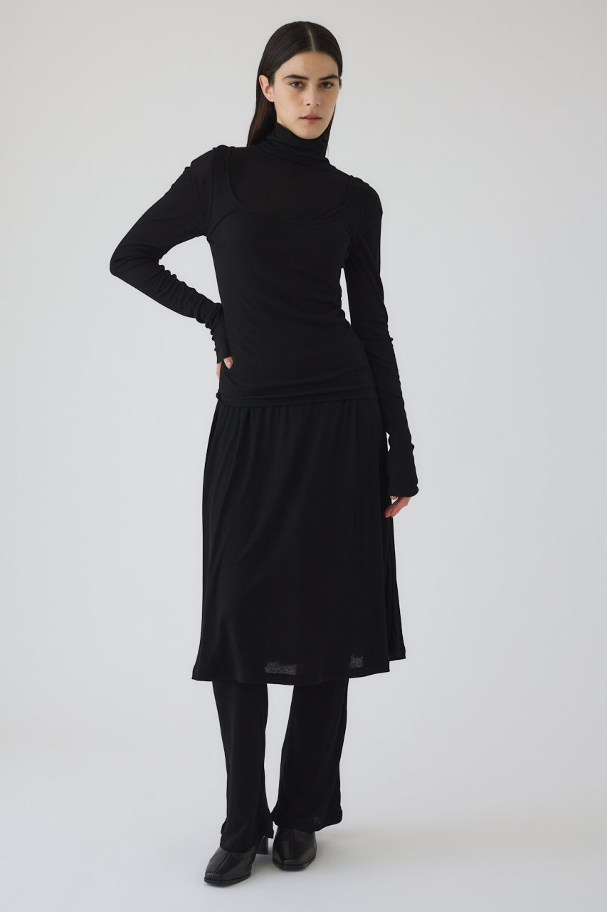 Fluffy touch jersey set tops/トップス