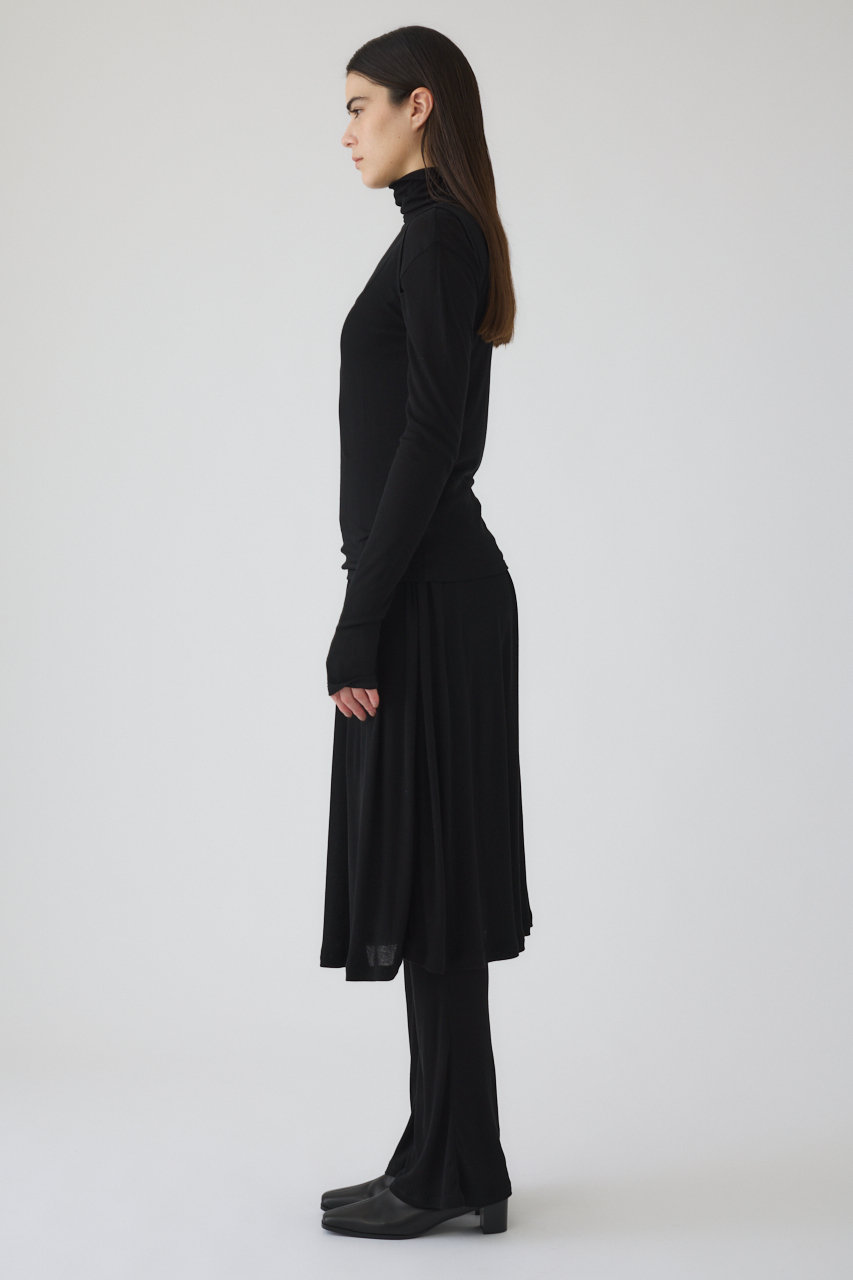 【RIM.ARK】リムアーク スリーブクロスニット トップス ブラック (F) RIM.ARK | Toggle motif knit tops (KNITWEAR ) |RIM.ARK ONLINE STORE
