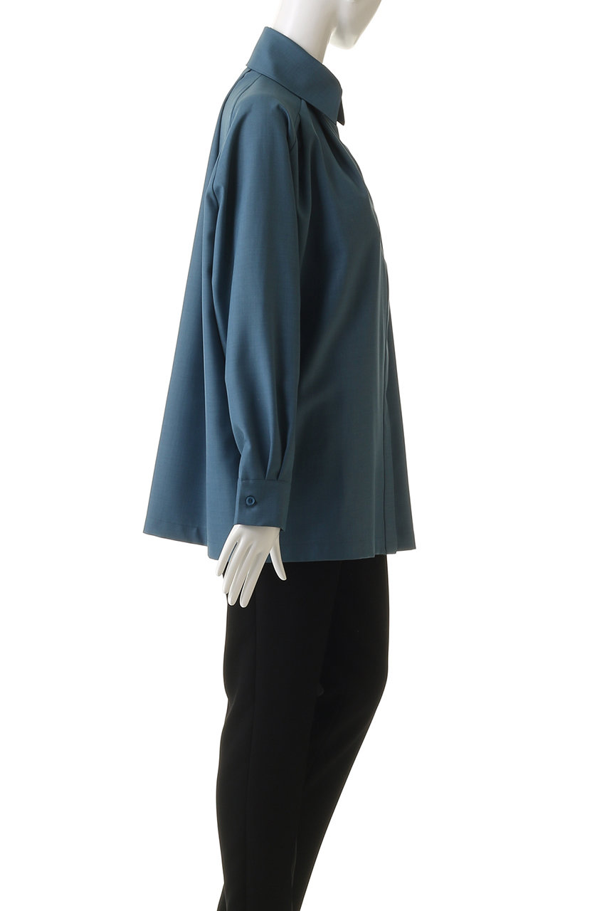 シャツ+ブラウス(長袖+七分) RIM.ARK High collar w-cuff SH RIM.ARK(リムアーク)｜High collar classic blouse/ブラウス/ブラック