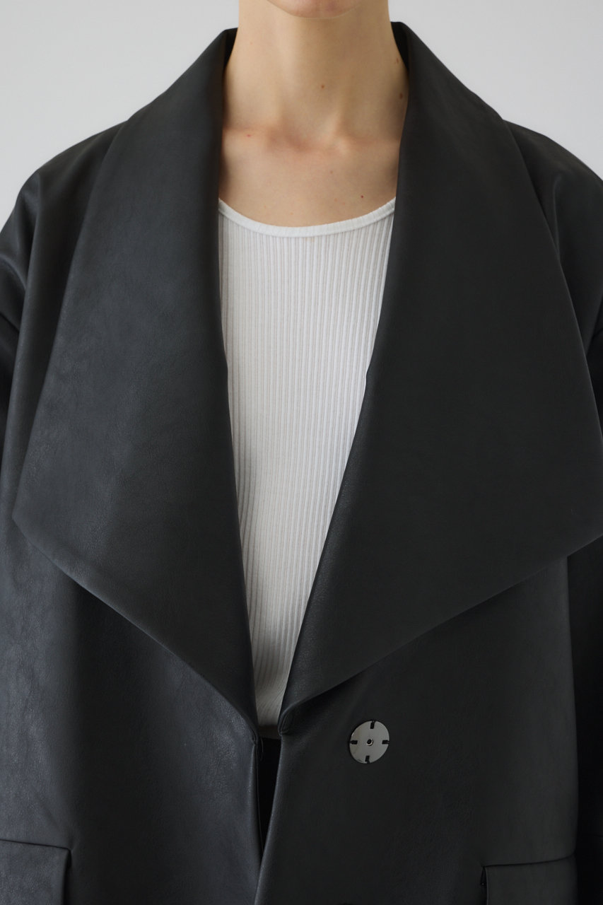 RIM.ARK(リムアーク)｜Classical leather like JK/ジャケット/ブラック