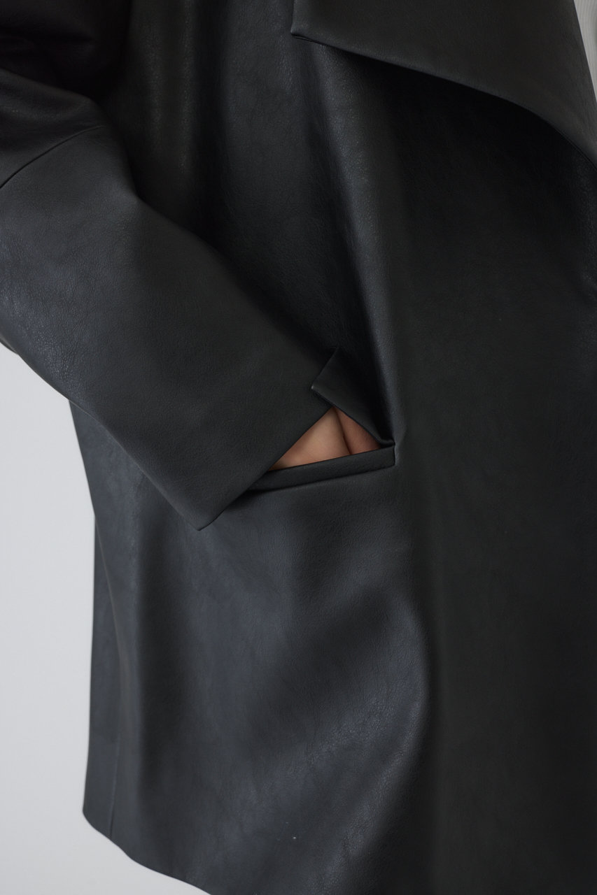 RIM.ARK(リムアーク)｜Classical leather like JK/ジャケット/ブラック