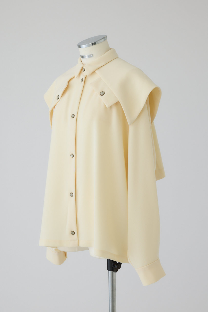 RIM.ARK(リムアーク)｜Flap design JK like SH/シャツ/アイボリー の