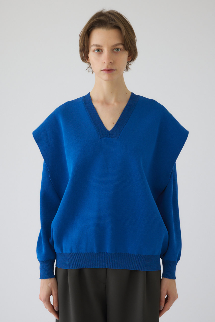 Side open oversized knit PO/プルオーバー