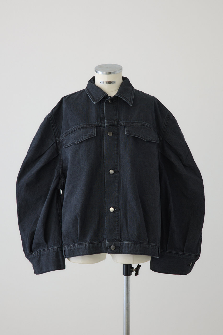 リムアーク/RIM.ARKの【3/4 11:00販売開始】【予約販売】Big puff sleeve denim JK/ジャケット(ブラック/460JSS10-1521)