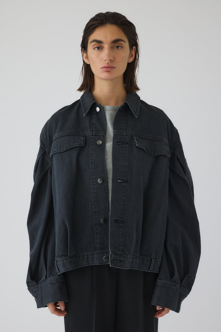 RIMARKジャケット RIM.ARK(リムアーク)｜Big puff sleeve denim JK/ジャケット/ブラック