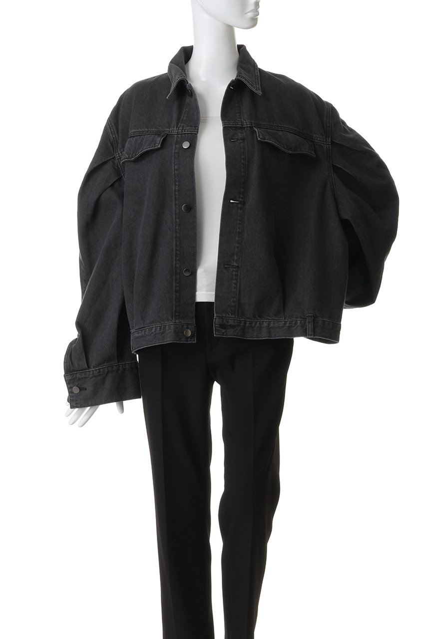 タイムセール！RIM.ARK 　Big puff sleeve denim JK RIM.ARK(リムアーク)｜Big puff sleeve denim JK/ジャケット/ブラック