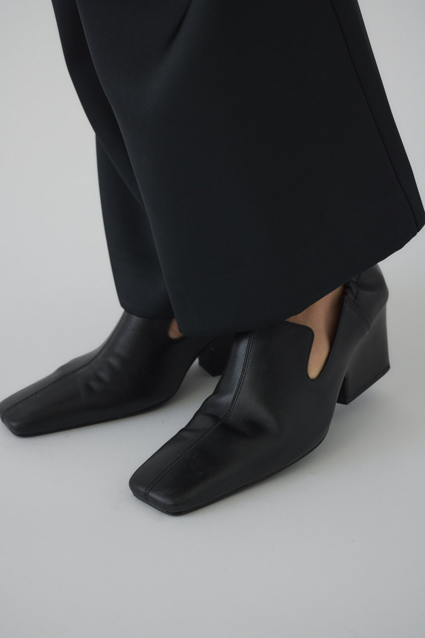 RIM.ARK(リムアーク)｜Leather square toe heel/ヒールシューズ
