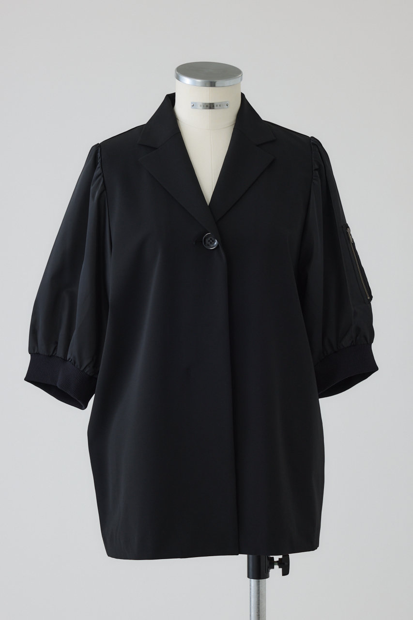 リムアーク/RIM.ARKの【予約販売】MA-1 sleeve SH/シャツ(ブラック/460JSN30-0911)