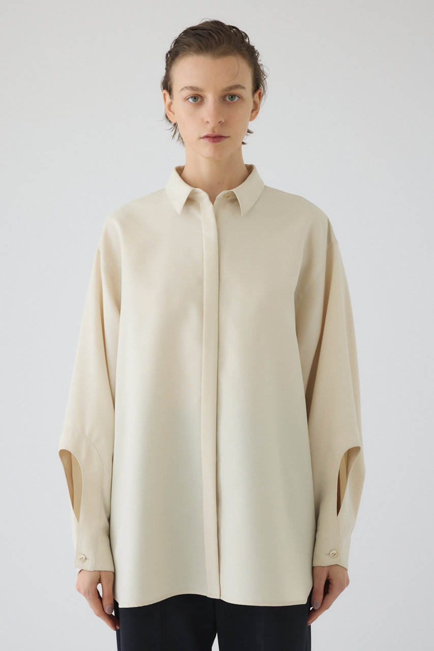 リムアーク/RIM.ARKのOpen cuff SH/シャツ(エクリュ/460JSS30-0601)