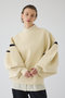 Volume sleeve design knit tops/ニット リムアーク/RIM.ARK