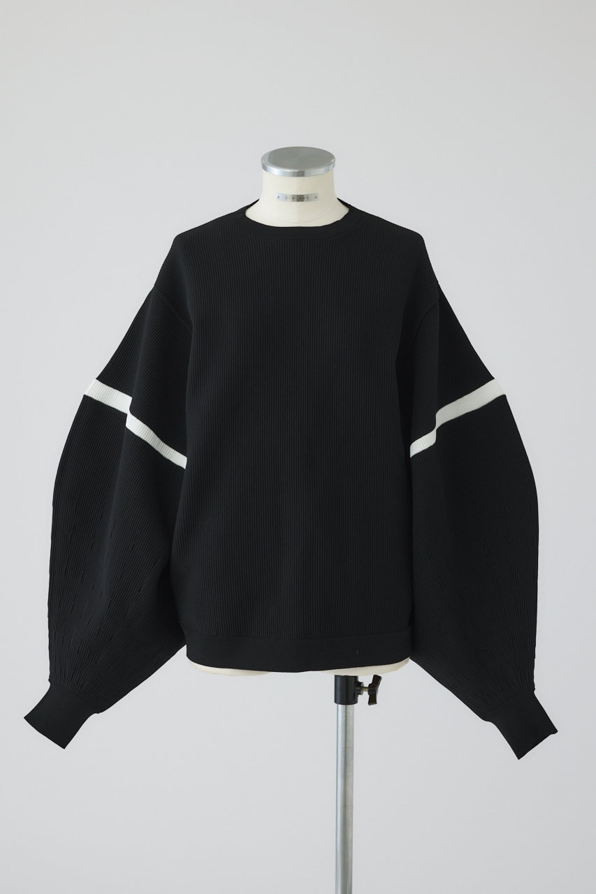 リムアーク/RIM.ARKのVolume sleeve design knit tops/ニット(ブラック/460JSS70-0731)