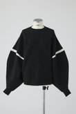 Volume sleeve design knit tops/ニット