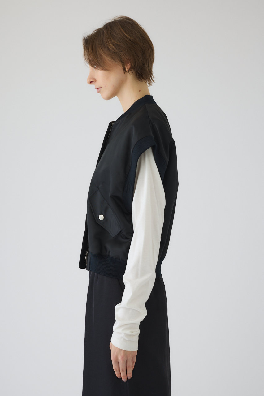 RIM ARK MA-1 vest ブラック リムアーク RIM.ARK MA－1 vest （L/KHA） - ファッション通販