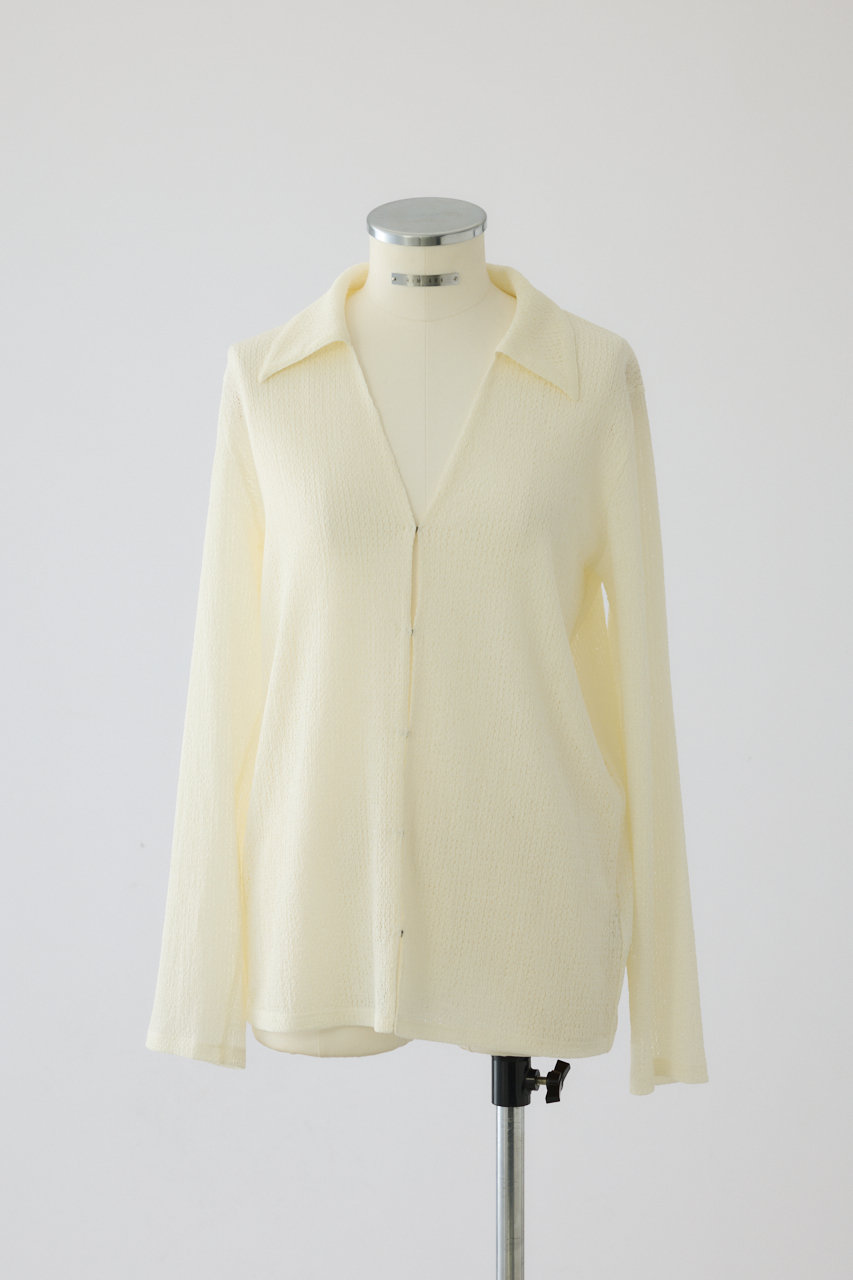 リムアーク/RIM.ARKの【2/18 10:00販売開始】Sheer lace hook tops/トップス(ホワイト/460JSL80-2391)