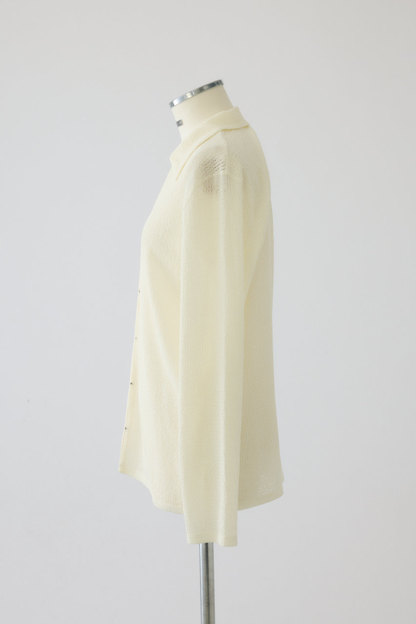 RIM.ARK(リムアーク)｜Sheer lace hook tops/トップス/ホワイト の通販
