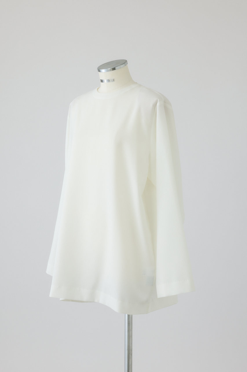 RIM.ARK(リムアーク)｜Oversize woven L/S T-SH/Tシャツ/ホワイト の
