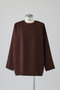 【2/18 10:00販売開始】Oversize woven L/S T-SH/Tシャツ リムアーク/RIM.ARK ブラウン