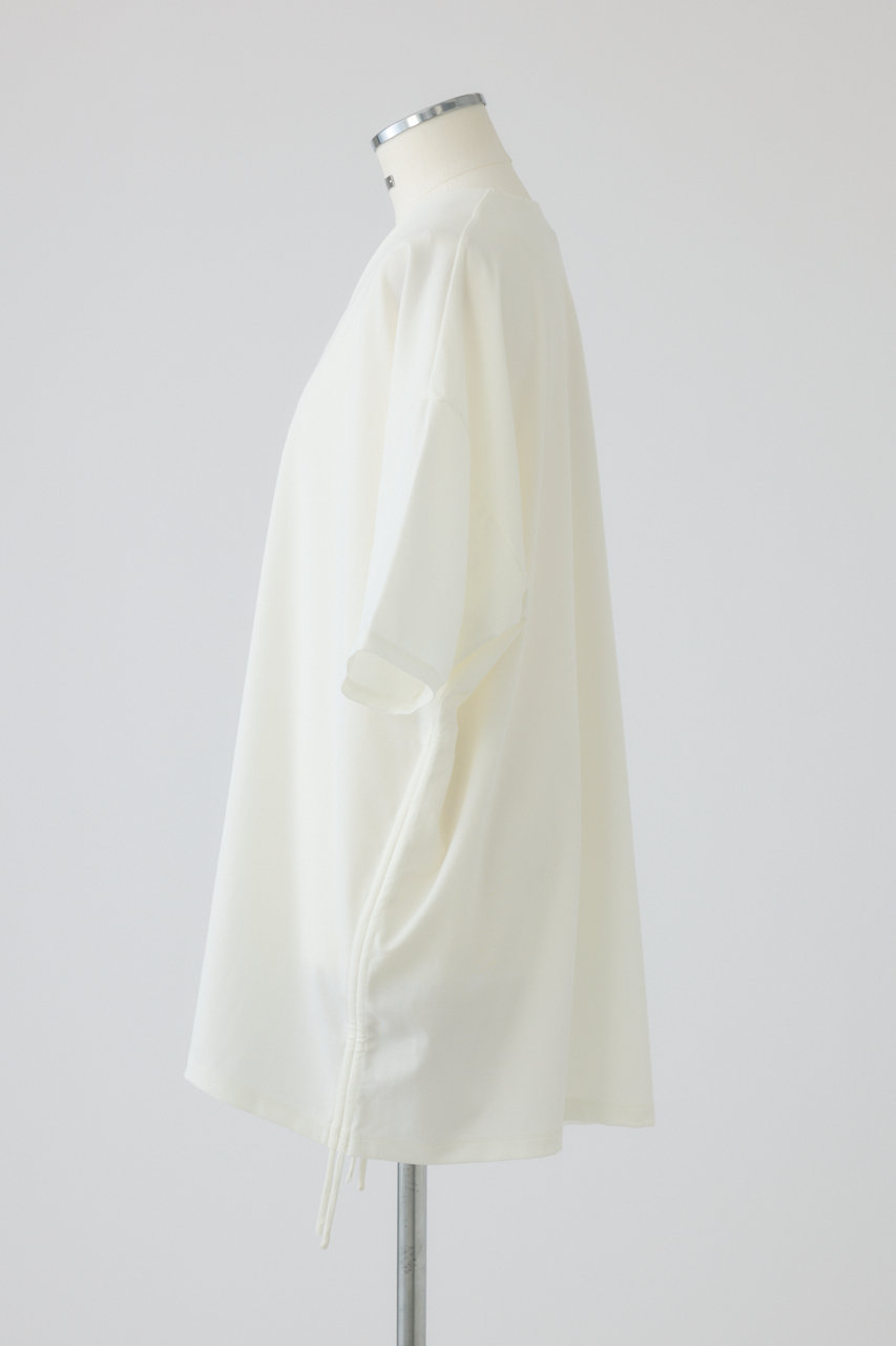 RIM.ARK(リムアーク)｜Side drawstring big T-shirts/Tシャツ/ホワイト