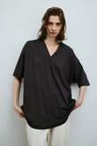 Side drawstring big T-shirts/Tシャツ