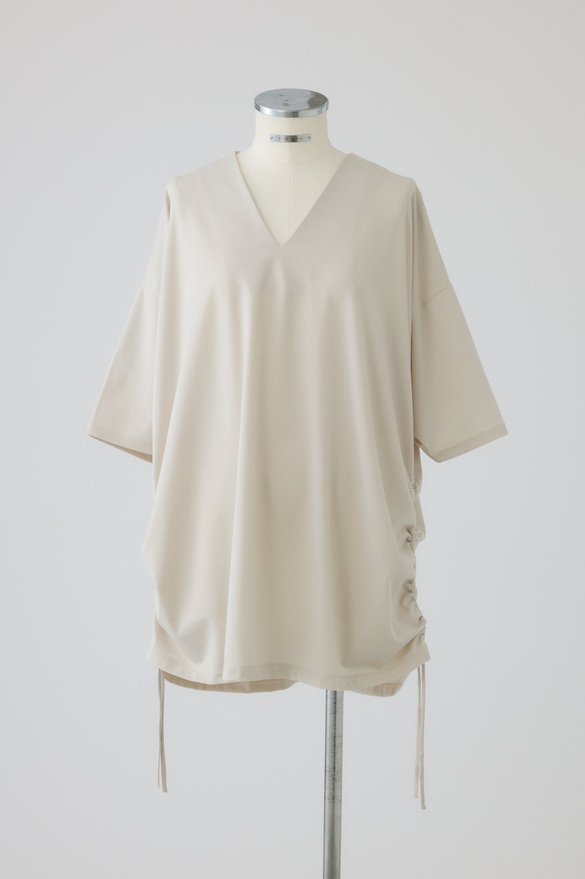 リムアーク/RIM.ARKのSide drawstring big T-shirts/Tシャツ(ライトベージュ/460JSS80-1101)