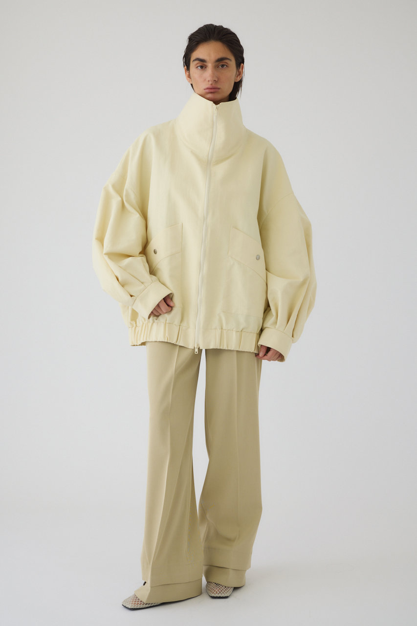 RIM.ARK 26SS W-zip stand collar JK ブラック RIM.ARK(リムアーク)｜W-zip stand collar JK/ジャケット/アイボリー