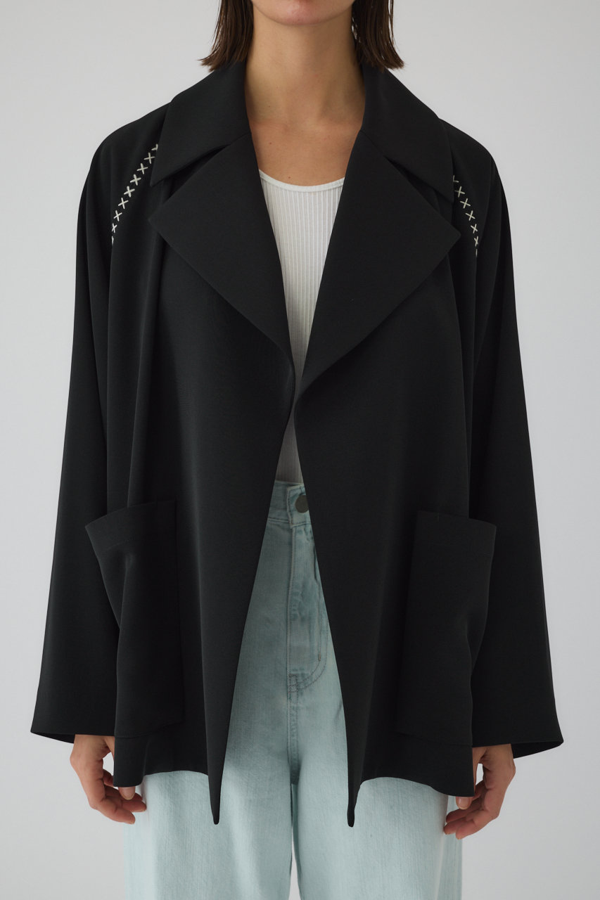 リムアーク/RIM.ARKの【3/4 11:00販売開始】Hidden detail over trench/トレンチコート(ブラック/460JSL30-1721)