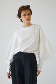 Curved line cotton tops/トップス