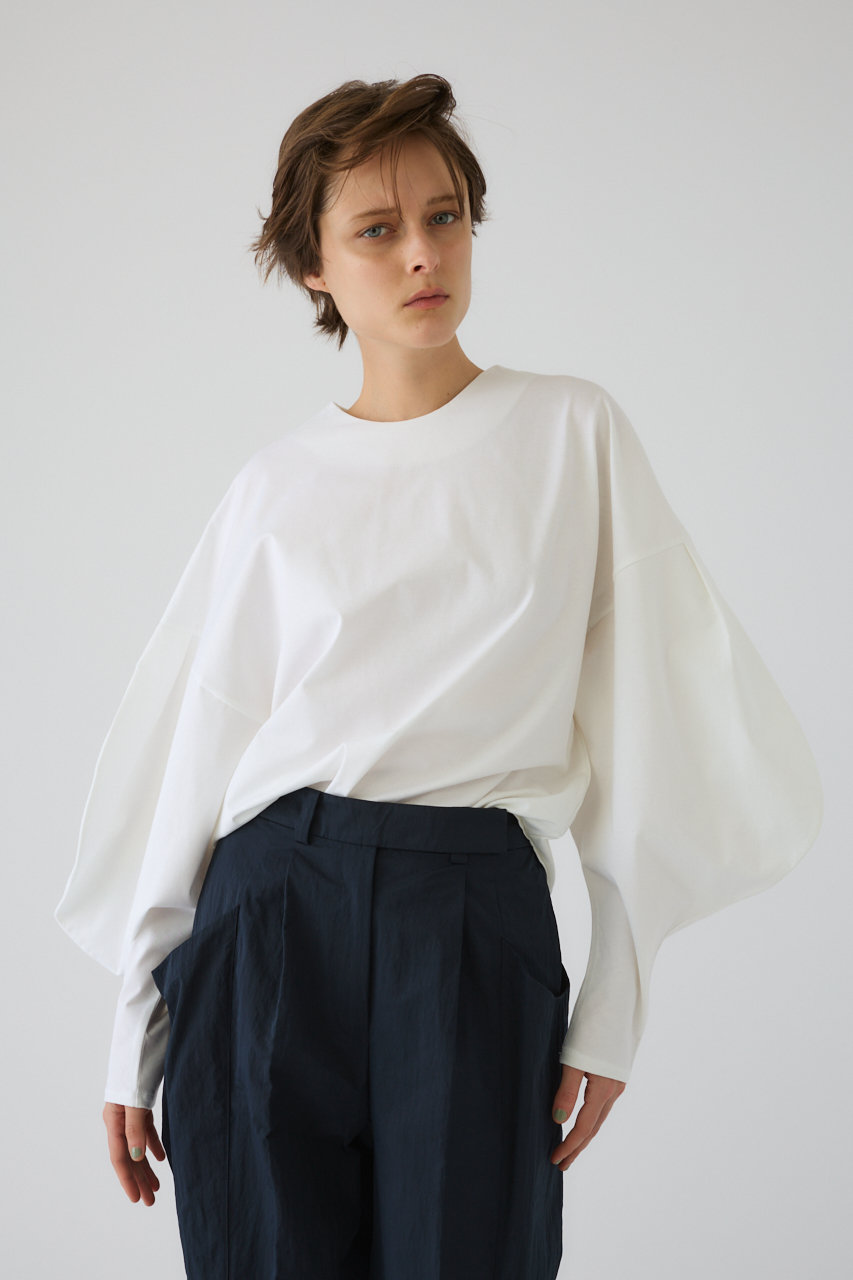 RIM.ARK／waist shape cut tops  White RIM.ARK(リムアーク)｜Dolman cut tops/トップス/ホワイト の通販
