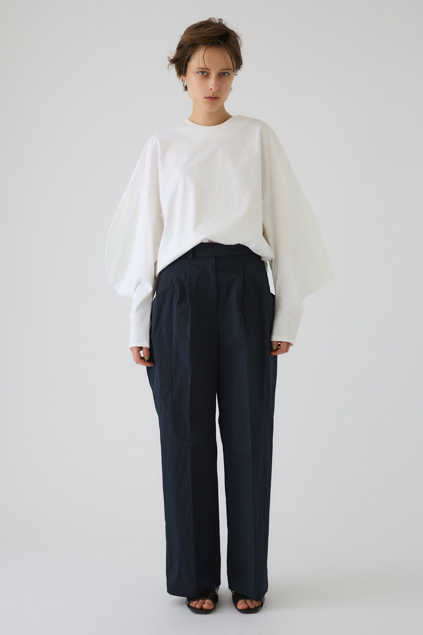 RIM.ARK(リムアーク)｜Curved line cotton tops/トップス/ホワイト の